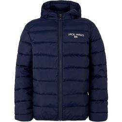 Jack Wills Boys Font Padded Jacket - Navy