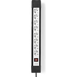 Nedis Udvidelse Socket Stikprop med sidebens jord Type F (CEE 7/7) 8-vejs 3.00 m 3680 W 16 A Slags jordforbindelse: Sidekontakter 230 V AC 5