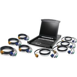 IOGEAR 8-Port 17 Inch LCD Combo