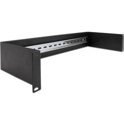 DeLock Rackmonteret Din-skinne 19" 2u Sort