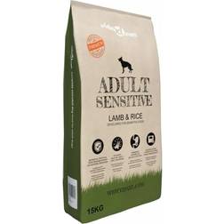 vidaXL Premium tørr hundemat Adult Sensitive Lamb & Rice 15