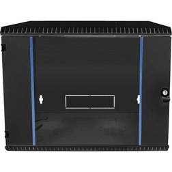 BKT ELEKTRONIK Vægrack 600x600x600 12u glasdør sort
