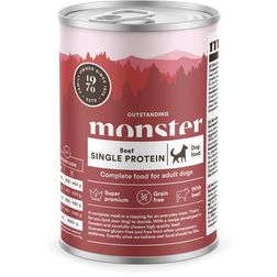 Monster Dog Adult Single Protein Beef Burk 6x400