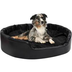 vidaXL Lettino Per Cani Nero 99x89x21 cm In Peluche E Similpelle