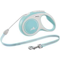 Flexi New Comfort Koppel Med Snöre 8 m Ljusblå Lightblue