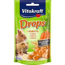 Vitakraft 2 Bolsitas x 75 g Drops Zanahoria Snacks Para Roedores