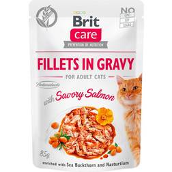 Brit Care Cat Fillets In Gravy Savory Salmon 85g