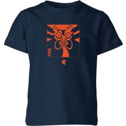 Navy Samurai Jack Aku Kanji Kids' T-Shirt -