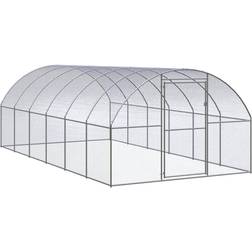 vidaXL Hönsbur för utomhusbruk 3x6x2 m galvaniserat