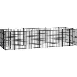 vidaXL Gabbia per Cani da Esterno 24,88 m
