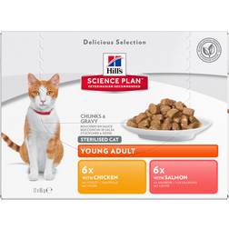 Hills Sterilised Cat Multipack Kip 48 x 85 g