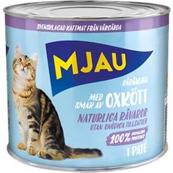 Mjau Cat Food Beef Flavor 0.6kg