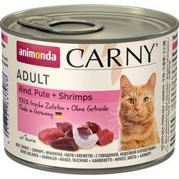 Animonda Carny Adult 6 x 200 g Umido per Gatto - Pollo, Tacchino & Cuori d'anatra