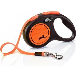 Flexi KOPPEL NEW NEON M 5M BAND ORANGEMAX 25KG