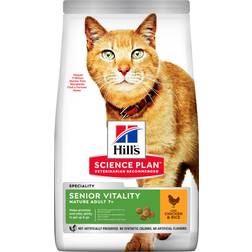 Hill's Plan Adult 7+ Senior Vitality Dry Cat Food with Chicken