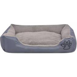 vidaXL Cama Para Perro Con Cojín Acolchado Talla XXL Gris