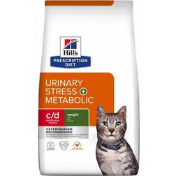 Hill's Prescription Diet c/d Multicare Stress + Metabolic torrfoder till katter med kyckling 3kg