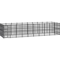 vidaXL Gabbia per Cani da Esterno 27,65 m