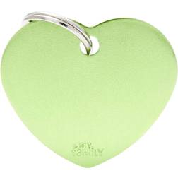 MyFamily Medaglietta Basic Cuore Piccolo Alluminio - Verde