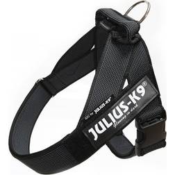 Julius-K9 Pettorina IDC Color & Gray Belt Harnes Tg. 0, 1, 2, 3 2XL - Tg. 3 (Circonferenza 82-115 cm Peso 40-70 kg) Nero