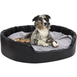 vidaXL hundekurv 99x89x21 plys og kunstlæder