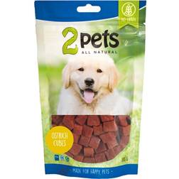 4pets Dogsnack Ostrich/Struts Cubes