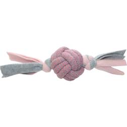 KW Valpleksak Rep Boll Med Fleece Rosa Happypet