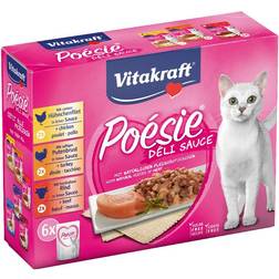 Vitakraft Poésie Delice In Buste 6 x 85 g Pacco Misto Umido Per Gatti
