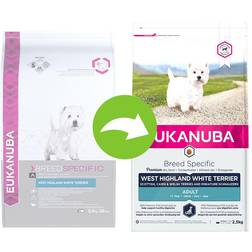 Eukanuba Adult Breed Specific West Highland White Terrier Crocchette Cani - Set % 3 x 2.5 kg