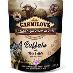 Carnilove Dog Pate Pouch 300g Buffalo with Rose Petals