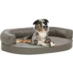 Be Basic Ergonomisk hundeseng med linutseende 75x53