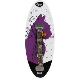 Aime Katthalsband Koppar-glitter (20-32cm)