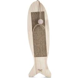 Designed by Lotte Tiragraffi a Forma di Pesce Coddy 75x17x2 cm in Legno - Beige