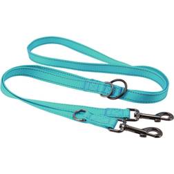Dogman Nylonkoppel Iris multi Turkos M 200cm