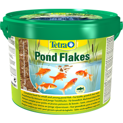 Tetra Flakes 10 Litres 1.8 kg Aliment Flottant Pour Poisson De Bassin - Vert