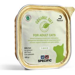 Specific F-BIO-W Organic Diet, Vådfoder Kat Fisk, 8x100g