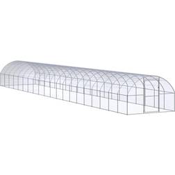 vidaXL hønsehus 3x20x2 m galvaniseret stål