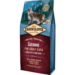 Carnilove Croquettes Pour Chat Adult À Poils Longs Au Saumon - 6 kg