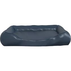 vidaXL Dog Bed Dark Blue 80x68x23 Faux Leather