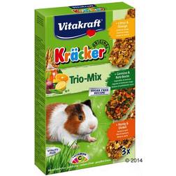 Vitakraft Cracker Trio-Mix Porcellini d'India - 3 x 3 Mix (Miele, Frutta, Noci)