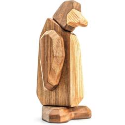 FableWood træfigur Pingvin
