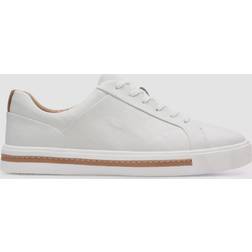 Clarks Un Maui Lace Sneakers - White Leather