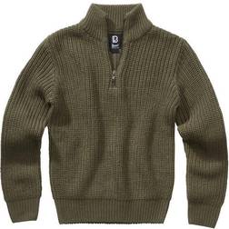 Brandit Kid's Marine Pullover Troyer - Olive
