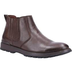 Hush Puppies Gary Kunstleder Herren Stiefel - Braun