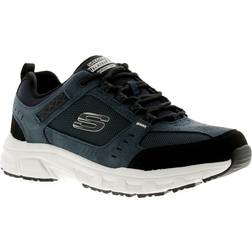 Skechers Oak Canyon Marino Leather Pu Mesh Black Trim