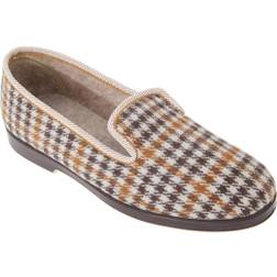 Everett Mens Check Slipper - Gris