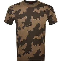 HUGO BOSS Relaxed-fit T-shirt in cotton with camouflage print