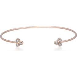 Gemondo Diamond Geometric Trilogy Open Ring in 9ct