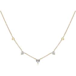 Gemondo Heart Necklace - Gold/Topaz