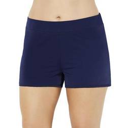 Swimsuits For All Plus Women's Chlorine Resistant Banded Swim Short in (Size 24)